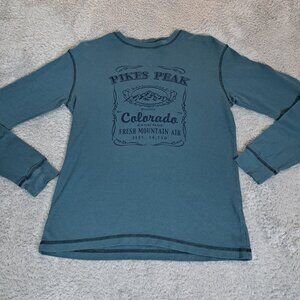 Pikes Peak Colorado Graphic Long Sleeve Shirt